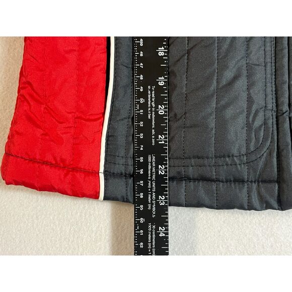 NHL GIII Sports Carl Banks Chicago Blackhawks Women's Vest Red Black EUC Small - Picture 4 of 8